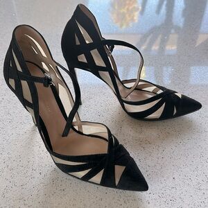 Gianvito Rossi Black and Nude heels 38.5
